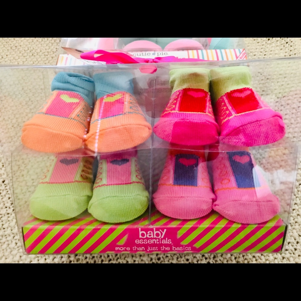 3 Boxes - Baby girl socks packs 0 -12 - Picture 2 of 5